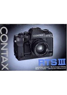 Contax RTS manual. Camera Instructions.